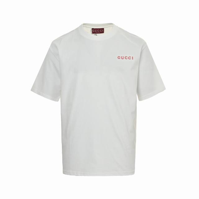 gucci 古驰 25Ss 粉色小标刺绣短袖 胸前小标高密立体刺绣Logo 原版1:1针织纯棉260克重面料 同色定制色织色染高密度螺纹 采用进口田岛高密度重工