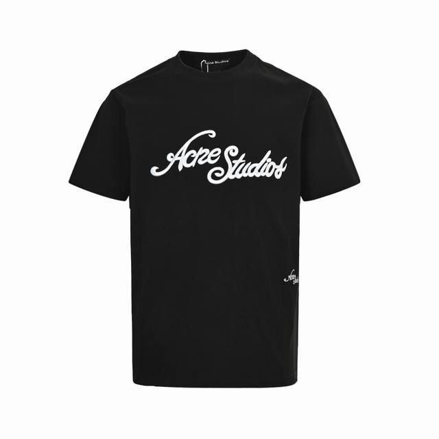 acne Studios 25Ss 刺绣字母Logo短袖 百搭不挑人 经典的刺绣元素 简约的风格 日常百搭 高街风格都是随便驾驭的 细节感满满面料非常柔软而且厚