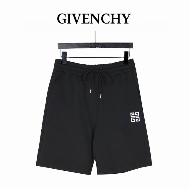 givenchy 纪梵希 25Ss 4G宫格刺绣短裤 面料采用400G太空棉面料 订染颜色后整蚀毛处理 对照原版做丝滑超柔处理 布面肌理股线清晰明显 垂感一级棒
