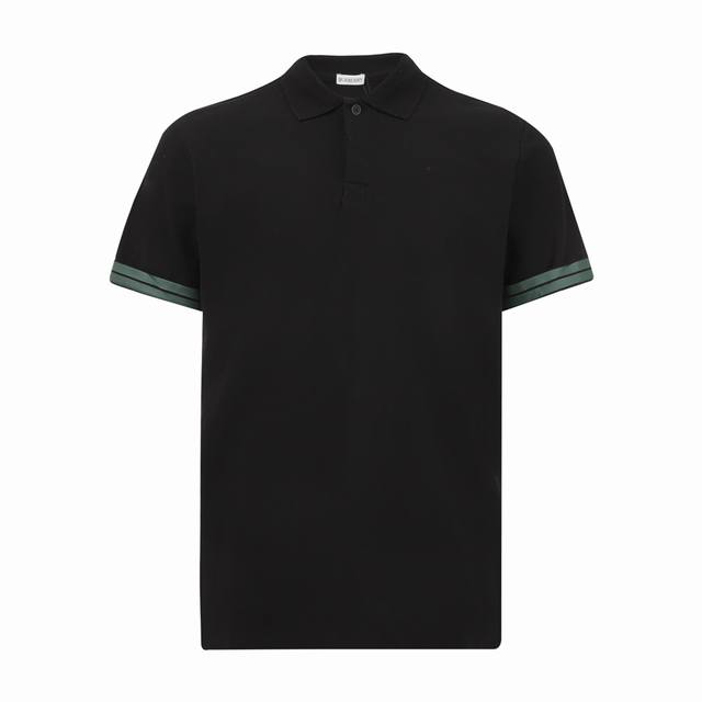 burberry 巴宝莉 袖口织带战马印花短袖polo衫 选用棉质珠地网眼布打造 定制材质260G长绒棉 衣领为双系统提花定织扁机制成 有弹性 不变形 衣服全部