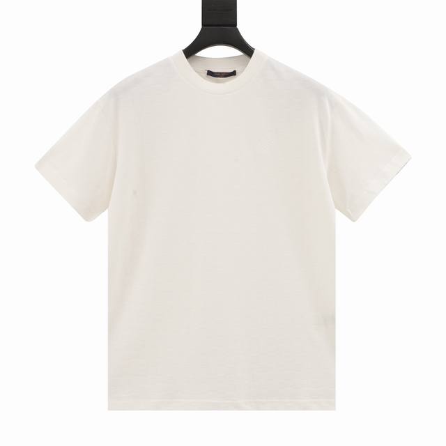 louis Vuitton 路易威登 24Ss 珠地棋盘格刺绣字母短袖 原6,350购入 全幅Damier棋盘格提花珠地210G 32S双纱1*1螺纹 面料螺纹
