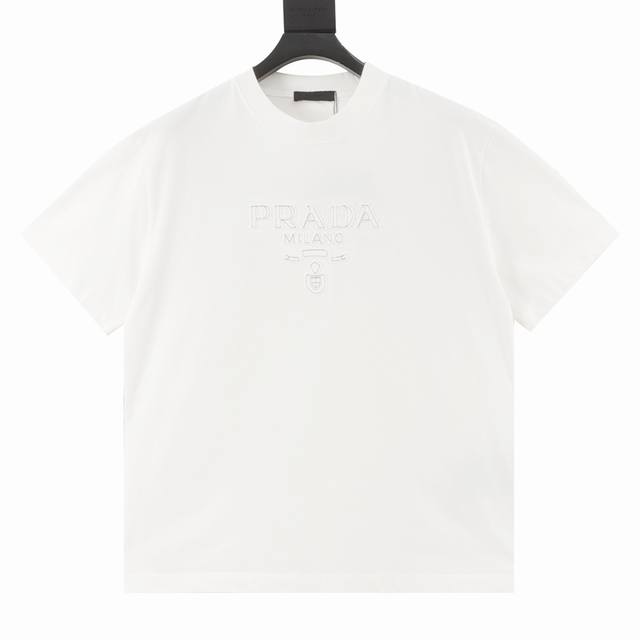 prada普拉达 经典款贴布刺绣短袖 尺码Xs-Xl