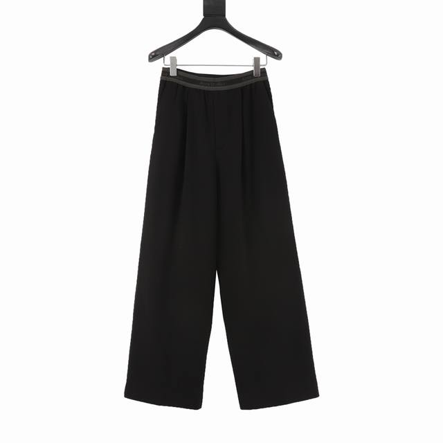 acne Studios 徽标腰带长裤 定制pet超感丝斜绸 垂感爽滑 细腻透气 舒适贴肤 标志 人体立体裁剪 回归传统工艺手法 通过分割 折叠 抽缩 拉展技术