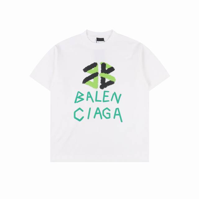 balenciaga 巴黎世家 Blcg 25Ss绿色发泡字母Logo短袖T恤 size:Xs-L