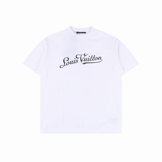 louis Vuitton 路易威登 25Ss 签名Logo字母发泡印花短袖T恤 三标齐全 采用高端索罗娜布料 前后采用绒面发泡工艺 手感非常舒服 Os落肩版型