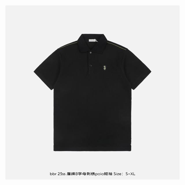 burberry 博柏利 25Ss 盾牌B字母刺绣polo短袖 采用客供100%珠地网眼棉布 双股细支织造 网眼纹理均匀排列 卓越的透气散热性能 触感柔糯不易褶