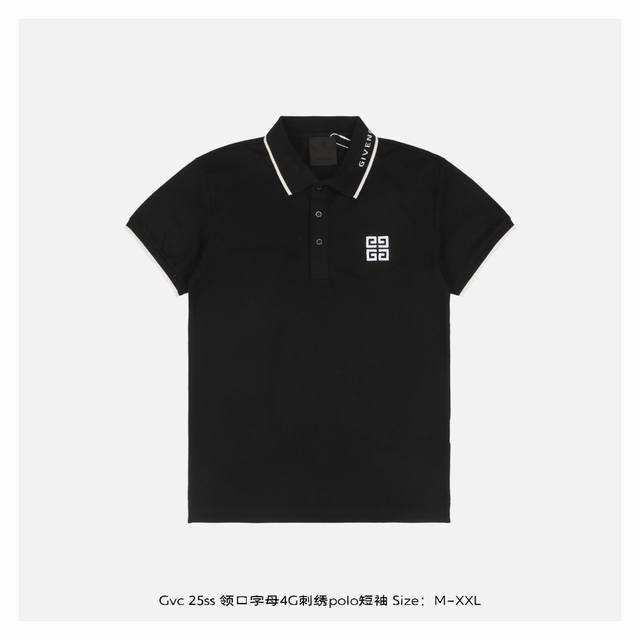 givenchy 纪梵希 25Ss 领口字母4G刺绣polo短袖 纯棉珠地棉面料经典款polo衫 经典系列 图案装饰让商务休闲风增添了经典的色彩 整体高级简单大