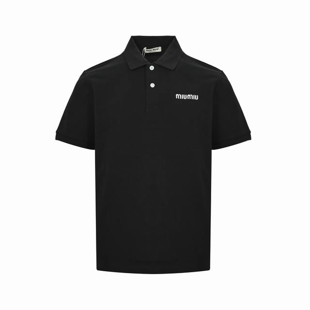 miu Miu 缪缪 经典小标刺绣polo短袖 原版品质 欢迎对比 正品8400购入开发 领口定制提花扁机罗纹 面料酵洗 进口机绣刺绣 定制辅料 合身版型 颜色