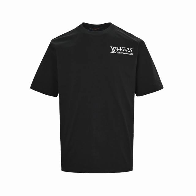 louis Vuitton 路易威登 25Ss 三花标语毛巾绣短袖 面料采用260克双纱重精梳棉 同缸定染特种加粗32支双股1*1螺纹 双针车线跨缝工艺 成衣两