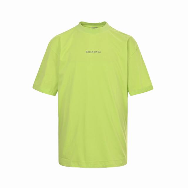 balenciaga 巴黎世家 25Ss 前后字母刺绣短袖 独家定织定染布料 质感柔软舒适 前后幅巴黎英文字母Logo刺绣 刺绣饱满 os落肩宽松版型 春夏最新