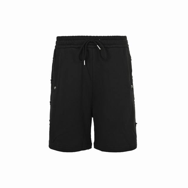 chrome Hearts 克罗心 贴布十字梵文串标短裤 面料采用380克毛圈纯棉材质 厚度适中 垂感十足 贴身柔和 绣花采用进口绣花机进行作业 绣花难度系数非