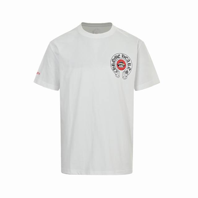 chrome Hearts 克罗心 25Ss 红唇旗帜印花短袖 面料采用26支200克重精梳棉 定制32支1*1螺纹 成衣两遍水洗处理 面料舒适亲肤无异感 定制