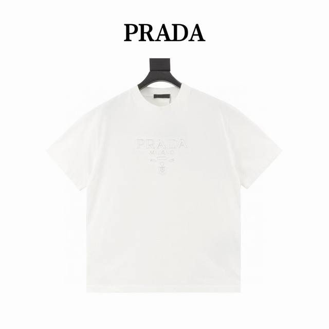 prada普拉达 经典款贴布刺绣短袖 尺码Xs-Xl