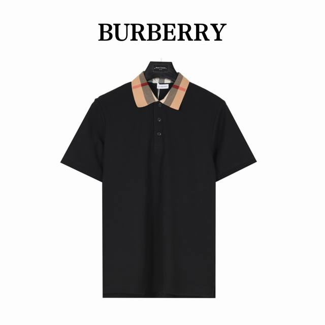 burberry 巴宝莉 经典领口格纹短袖polo衫 原版品质欢迎对比 1:1经典复刻 合身版型polo 衫 选用专柜优质大网眼布珠地棉面料打造 跟市场上小网眼