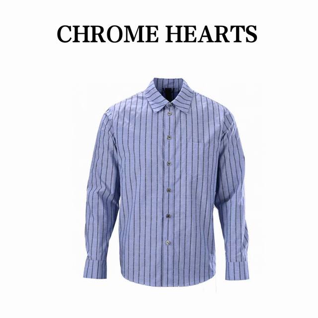 chrome Hearts克罗心Ch 梵文满印色织长袖衬衫 原版纽约国专20000购入 定染色织纱线采用100支双股纱材质 1000米起定量 采用大型色织提花机