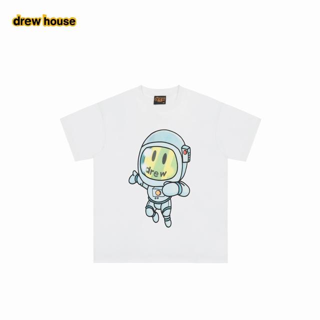 drew House 笑脸 25Ss 太空人涂鸦短袖 去掉华丽的文案 直接来到细节 每个款的水洗麦编码 主麦 包装编码 均与原版相同 一版一码 正确版型 和原版