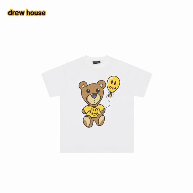 drew House 笑脸 25Ss 小熊涂鸦短袖 去掉华丽的文案 直接来到细节 每个款的水洗麦编码 主麦 包装编码 均与原版相同 一版一码 正确版型 和原版一