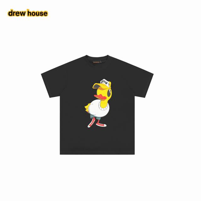 drew House 笑脸 25Ss动物黄鸭涂鸦短袖 去掉华丽的文案 直接来到细节 每个款的水洗麦编码 主麦 包装编码 均与原版相同 一版一码 正确版型 和原版