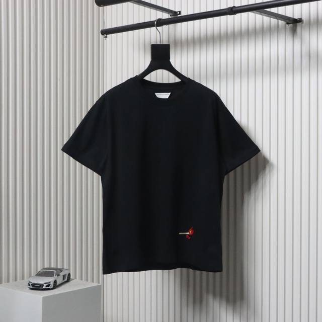 Bottega Veneta Bv 25Ss 火柴刺绣短袖采用棉质面料制作两色可选 Size:S-Xl