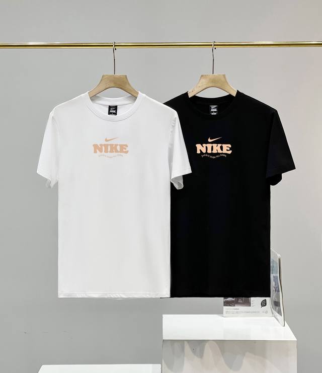 耐克Nike新款海外版印花款圆领短袖T恤 男女同款 穿上秒变穿搭博主 宽松百搭 正品质感 绝对的硬货 颜色 白色 黑色 尺码 S 3Xl