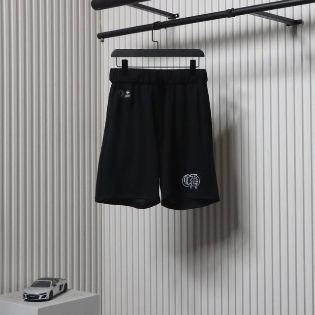Chrome Hearts Ch 克罗心爆款梵文印花网眼双层冰球服运动套装采用直喷进口机器印花五金辅料均开磨定制正确配置 黑色2025克罗心正品包装 280克定