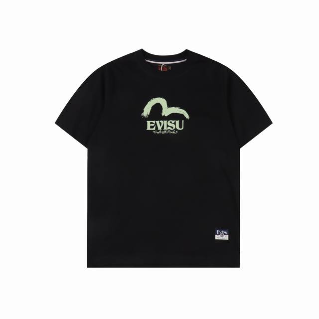 evisu 福神 神兽白泽大M印花短袖 evisu福神 2025年夏季新品男士神兽白泽大M超宽松潮流百搭休闲T恤 size:S-Xxl