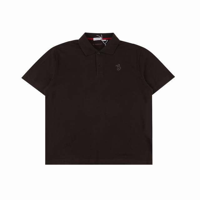 burberry巴宝莉Bbr 蛇年限定 蛇形牌短袖polo衫 原版5500购入开发 面料采用 G原版定制全棉 胸前蛇纹进口机激光刺绣 后领田岛机进口刺绣 龟背设