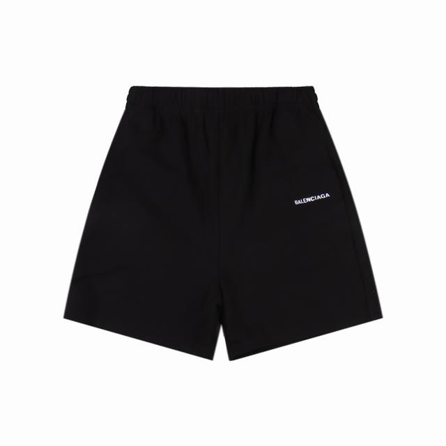 balenciaga 巴黎世家 小字母刺绣短裤 面料采用定制380克毛圈面料 订染颜色后整蚀毛处理 对照原版做丝滑超柔处理 布面肌理股线清晰明显 垂感一级棒 做