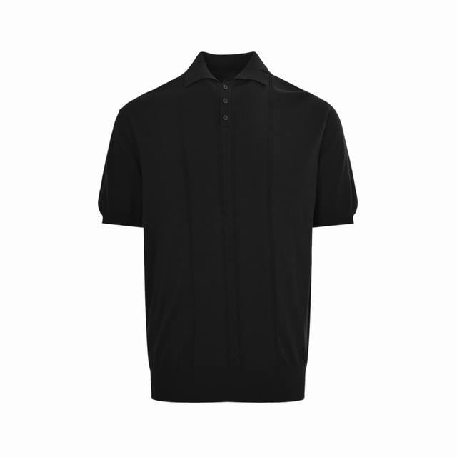 prada 普拉达 25Ss 条纹绞花针织polo短袖 采用定制开模进口机器专机 辅料均开磨定制 定制定染羊绒混纺纱线 版型大 宽松有型 区别低版本瘦长版型上身
