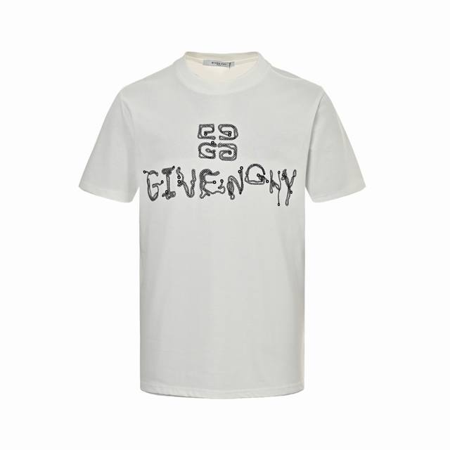 givenchy 纪梵希 25Ss 刺绣字母Logo短袖 采用高克重280G重精梳棉 定制1:1螺纹 面料舒适亲肤 定染面料 纺织密度高 垂感佳 不易变形 胸口