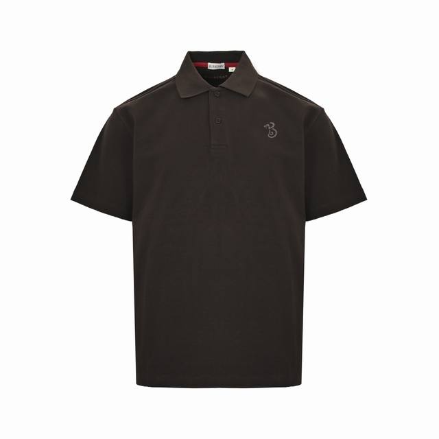 burberry 巴宝莉 25Ss 蛇形刺绣徽标polo短袖 原版5500购入开发 面料采用 G原版定制全棉 胸前蛇纹进口机激光刺绣 后领田岛机进口刺绣 龟背设