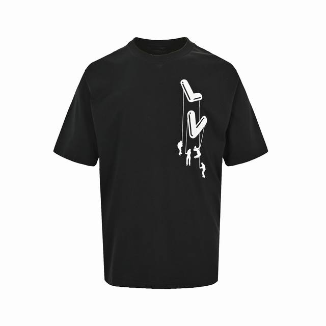 louis Vuitton 路易威登 21Ss 伞兵印花短袖 专柜7150元购入 也是当季主线元素 原身布切捆条做罗纹 原版定染颜色 前幅丝网台板手工印花 3D