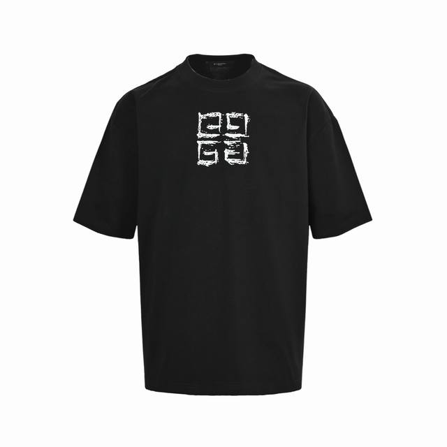 givenchy 纪梵希 25Ss 涂鸦印花短袖 面料采用定制240G 26支特滑双股精棉平纹高密无尘全棉布料 前幅高密度加厚 走线平整 代工品质 全套定制辅料