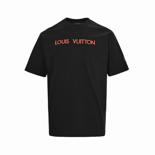 louis Vuitton 路易威登 25Ss 红色字母刺绣短袖 面料采用260克重精梳棉 定制32支1*1螺纹 成衣两遍水洗处理 面料舒适亲肤无异感 定制定染
