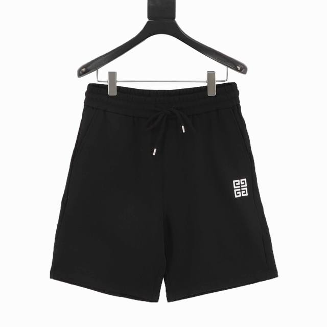 givenchy 纪梵希 25Ss 4G宫格刺绣短裤 面料采用400G太空棉面料 订染颜色后整蚀毛处理 对照原版做丝滑超柔处理 布面肌理股线清晰明显 垂感一级棒