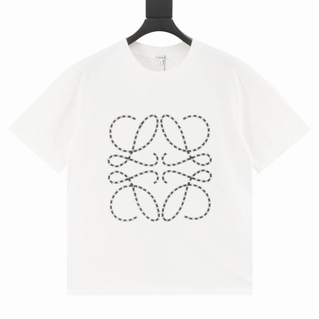 loewe 罗意威 25Ss 刺绣徽标Logo短袖 面料采用32支双纱260克高克重纯棉面料 厚织感加上紧密纺纱工艺 不会影响Tee的透气性 成色的饱和度很高
