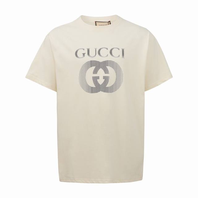 gucci 古驰 双Gg印花情侣款短袖T恤 情侣街拍的时尚款短Tee 炸街系列 经典再现的双Gg印花Logo设计 一目了然的品p价值直接输出 大Logo的设计款
