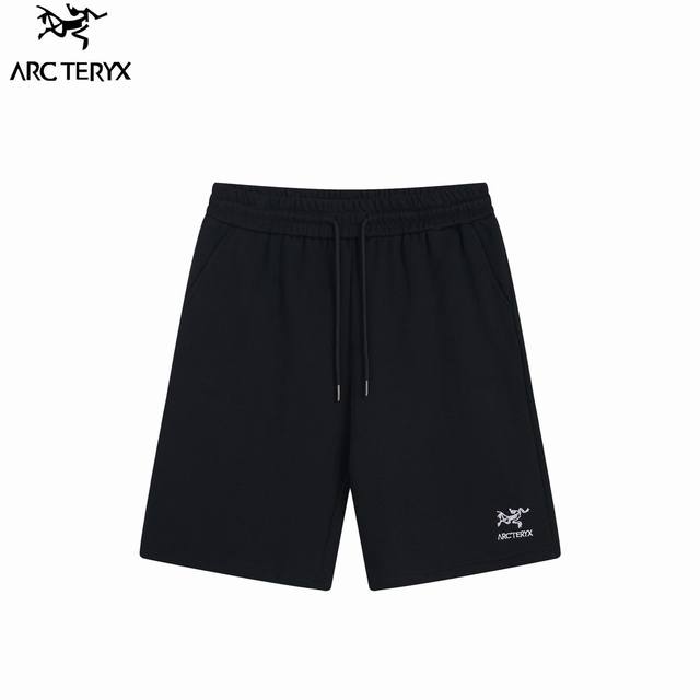 arc'teryx 始祖鸟24Fw 刺绣小标短裤 经典小标Logo刺绣 采用360G纯棉面料 高端品质 简约时尚百搭 颜色 黑 码数 Xs-L
