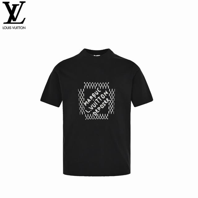 louis Vuitton 路易威登 珍珠绣花短袖 - 超高品质印花 采用240克 32支双纱面料质感超赞100%纯棉 宽松版型 潮流男女同款 现货发售 支持市
