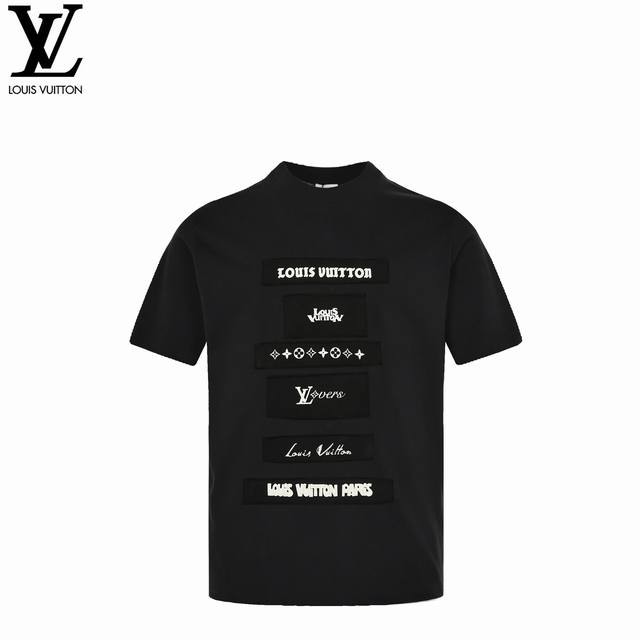 louis Vuitton 路易威登 24Fw 贴布反字老花短袖 Louis Vuitton法国路威酩轩集团-Lvmh旗下品牌 著名奢侈品箱包和皮具品牌 百余年