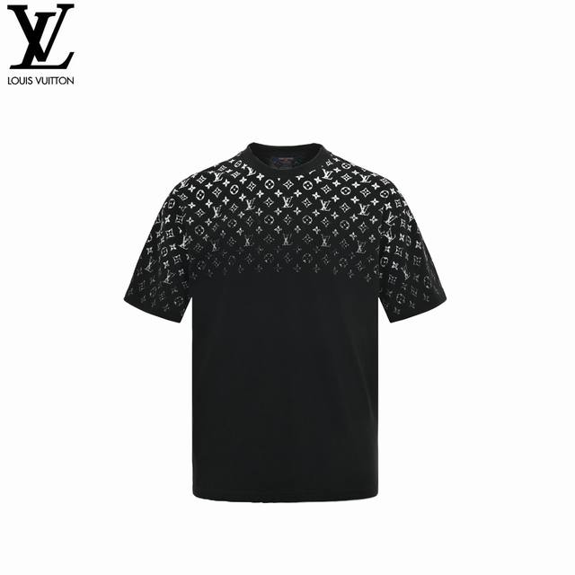 louis Vuitton 路易威登 满印渐变Logo印花短袖T恤 - Louis Vuitton法国路威酩轩集团-Lvmh旗下品牌 著名奢侈品箱包和皮具品牌