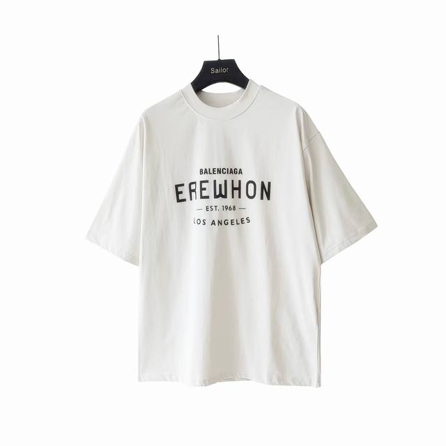 实拍细节图+细节图 巴黎世家Balenciaga 新款Ip反光字母短袖 24年主麦上身 成衣简约大方前幅标识字母采用满天星变色胶浆字体随着光线折射展现不同的色泽