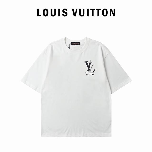 louis Vuitton 路易威登 后背彩色Logo印花短袖T恤 纯棉26支双纱 印花工艺 男女同款 003 尺码 S-2Xl