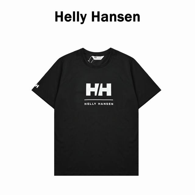 hellyhansen Hh海丽汉森 双H字母短袖T恤 原版客供定制棉料 超强功能性黑科技 抗菌免烫吸湿速干抗静电 抗起球 3D立体裁剪版型 基础百搭 面料触感