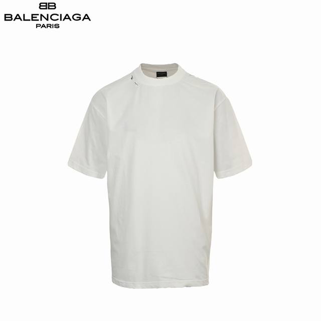 balenciaga 巴黎世家 25Ss 红色胶带印花短袖 官网高版本 早春夏季最新巴黎世家单品 简约却不失奢潮范儿 采用32支足纱双265克纯棉 1*1双纱十