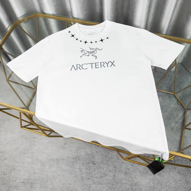 Ayc Teryx 始祖鸟] 2025Fw短袖T恤 前面小鸟字母Logo高级印花 高端32S双纱280克面料 重磅面料 定制拉架罗纹同缸同染 三标齐全 男女同款