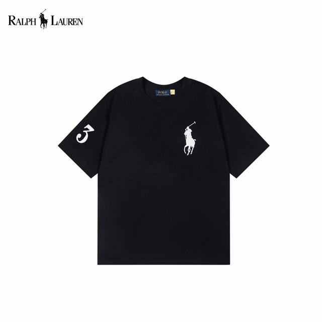 ralph Lauren 拉夫劳伦 基础大马刺绣短袖 原版面料100%纯棉 胸口进口刺绣Logo 袖口 3 贴布Logo 定制螺纹领 大马刺绣 最高版本 商务休