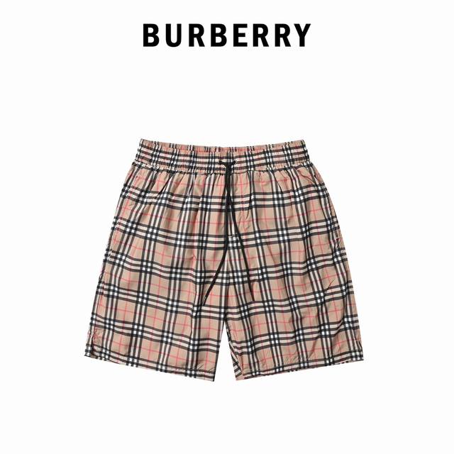 burberry 巴宝莉 经典格纹抽绳短裤 vintage 复古格短裤 选用弹力棉质面料制成 弹性裤腰 侧边插袋 贴边后袋 003 尺码 S-L