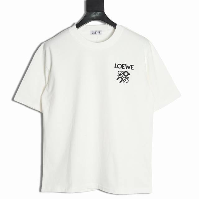 loewe X On 罗意威 25Ss 昂跑小标短袖T恤 面料采用定制240G 26支特滑双股精棉平纹高密无尘全棉布料 前幅高密度加厚 走线平整 代工品质 全套