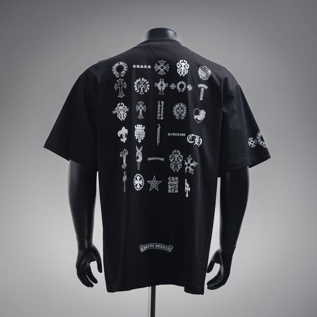 chrome Hearts 克罗心25Ss多元素口袋梵文字母短袖T恤 轻奢主义男女日常通勤穿搭必备单品正确版本欢迎对比详细特征 克100%纯棉双纱汗布面料 同缸